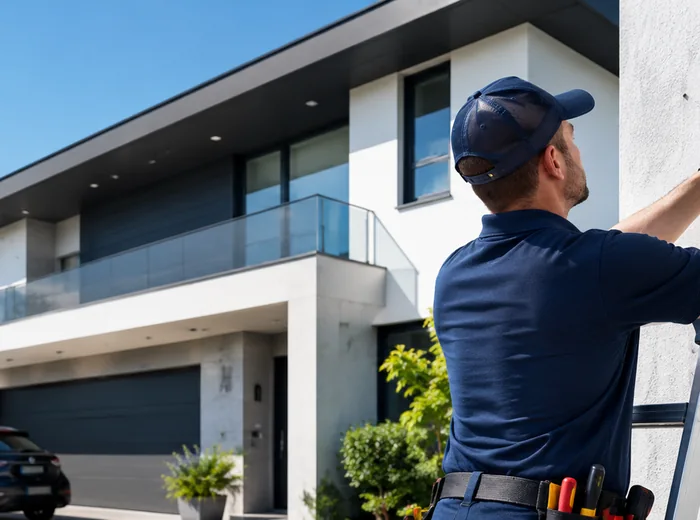 Security camera installation