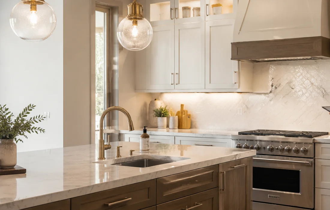Kitchen renovation after illustration