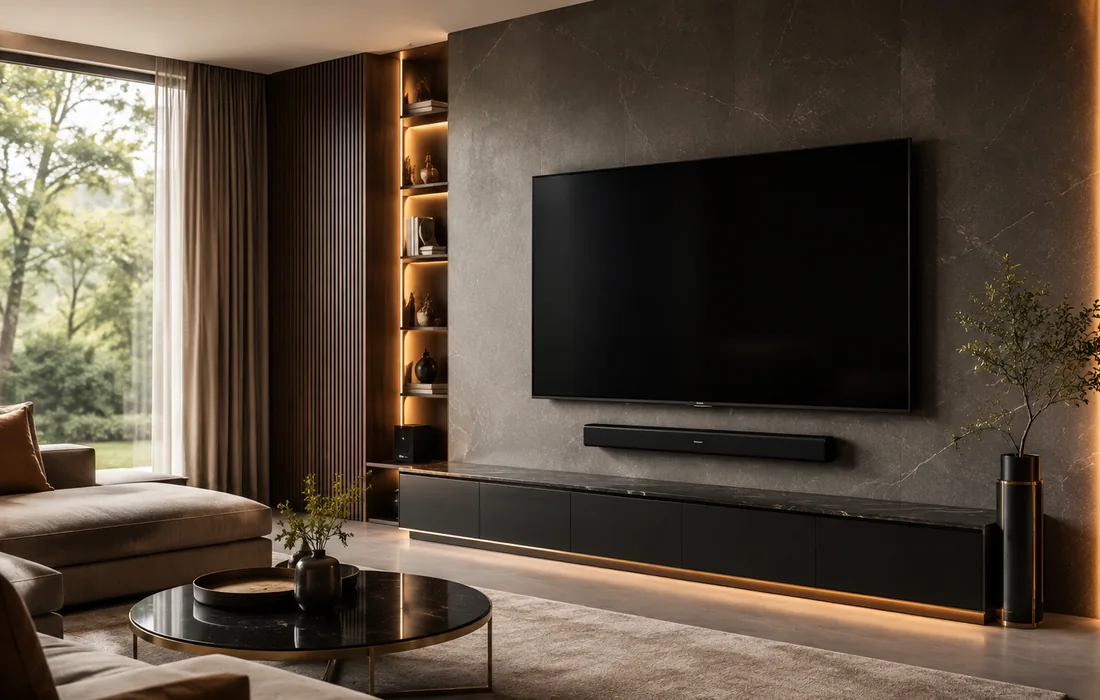 TV wall after illustration