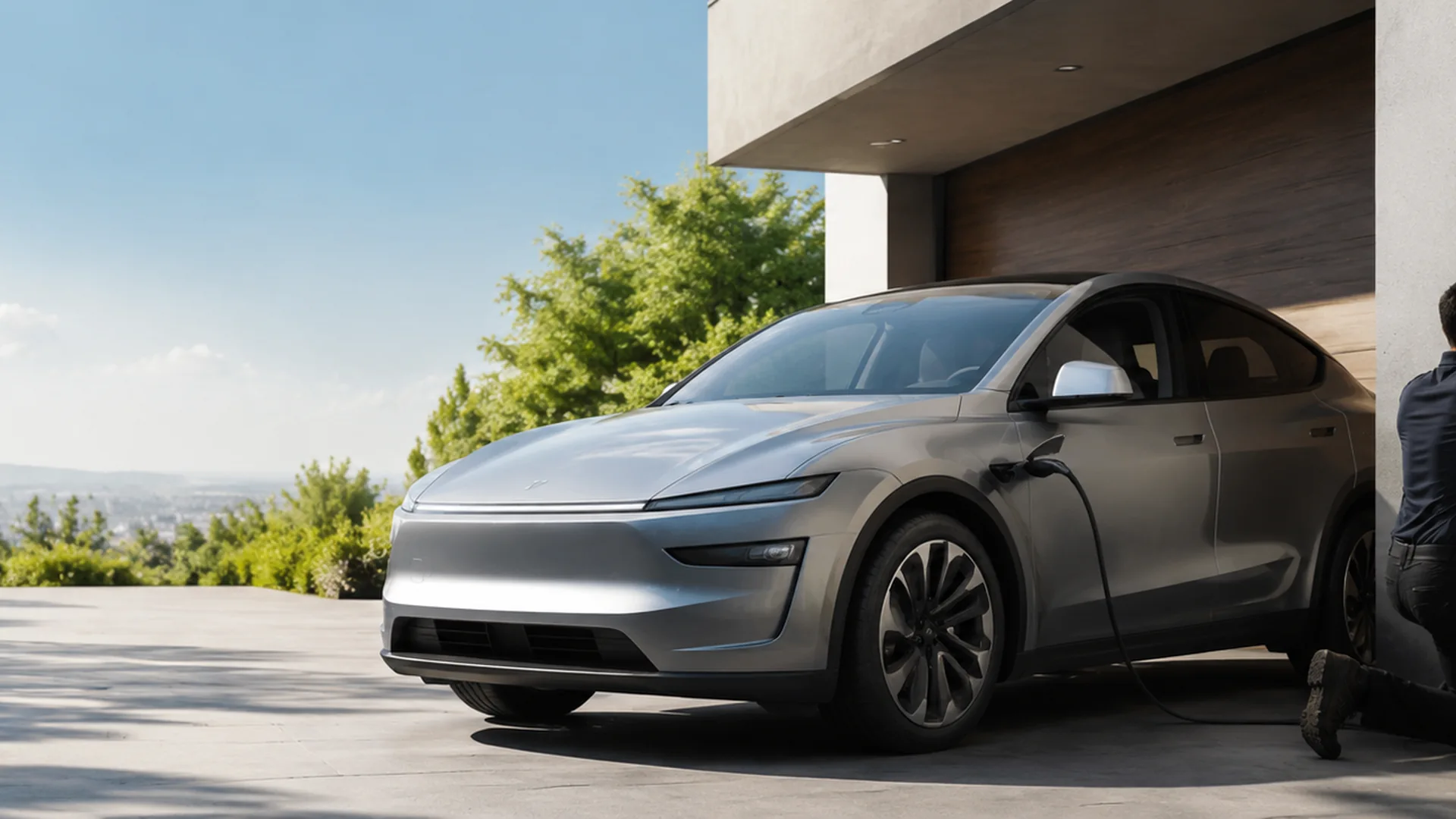 Electric vehicle charger solution at a modern property