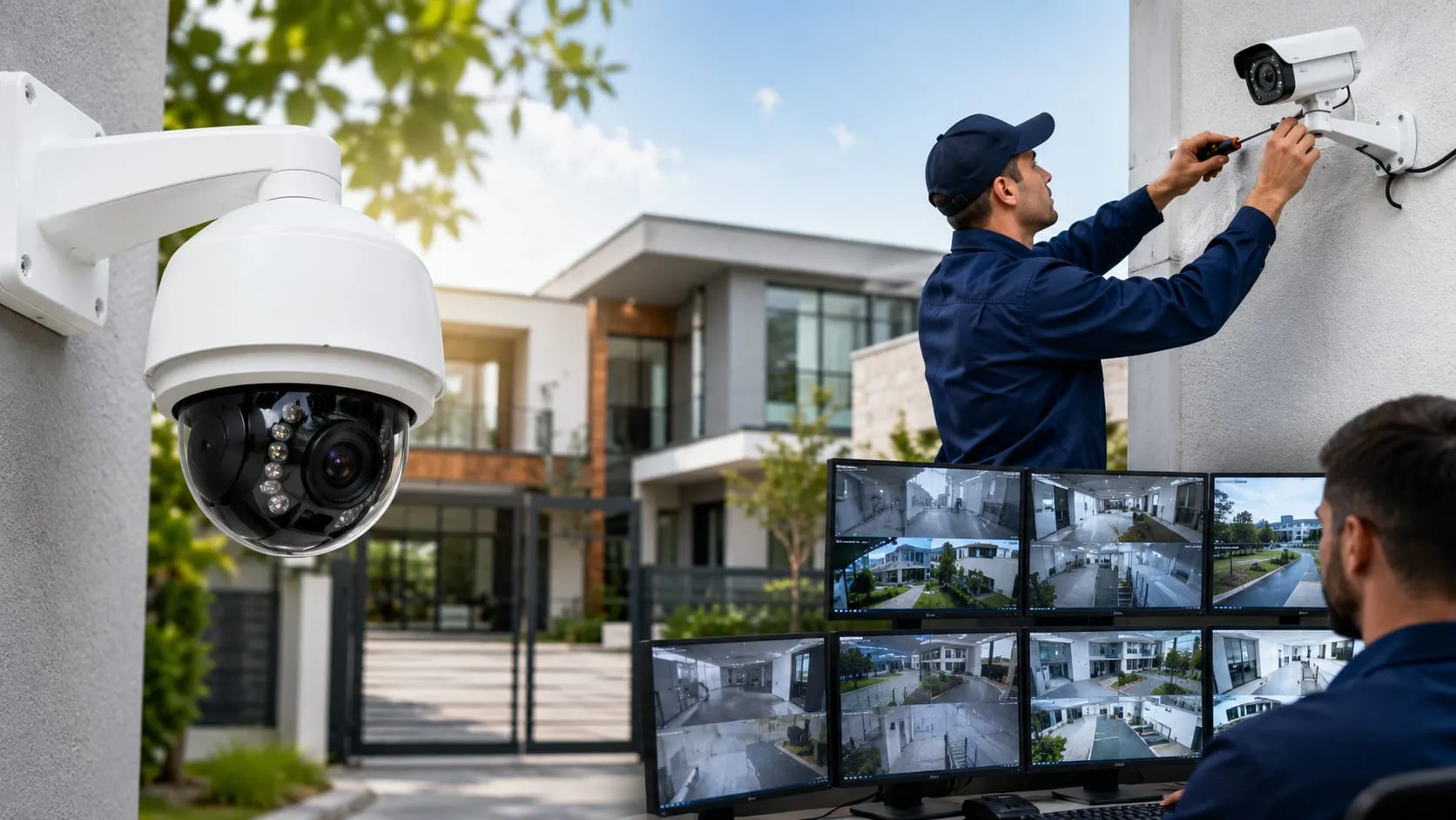 CCTV installation near me - security camera installation cost