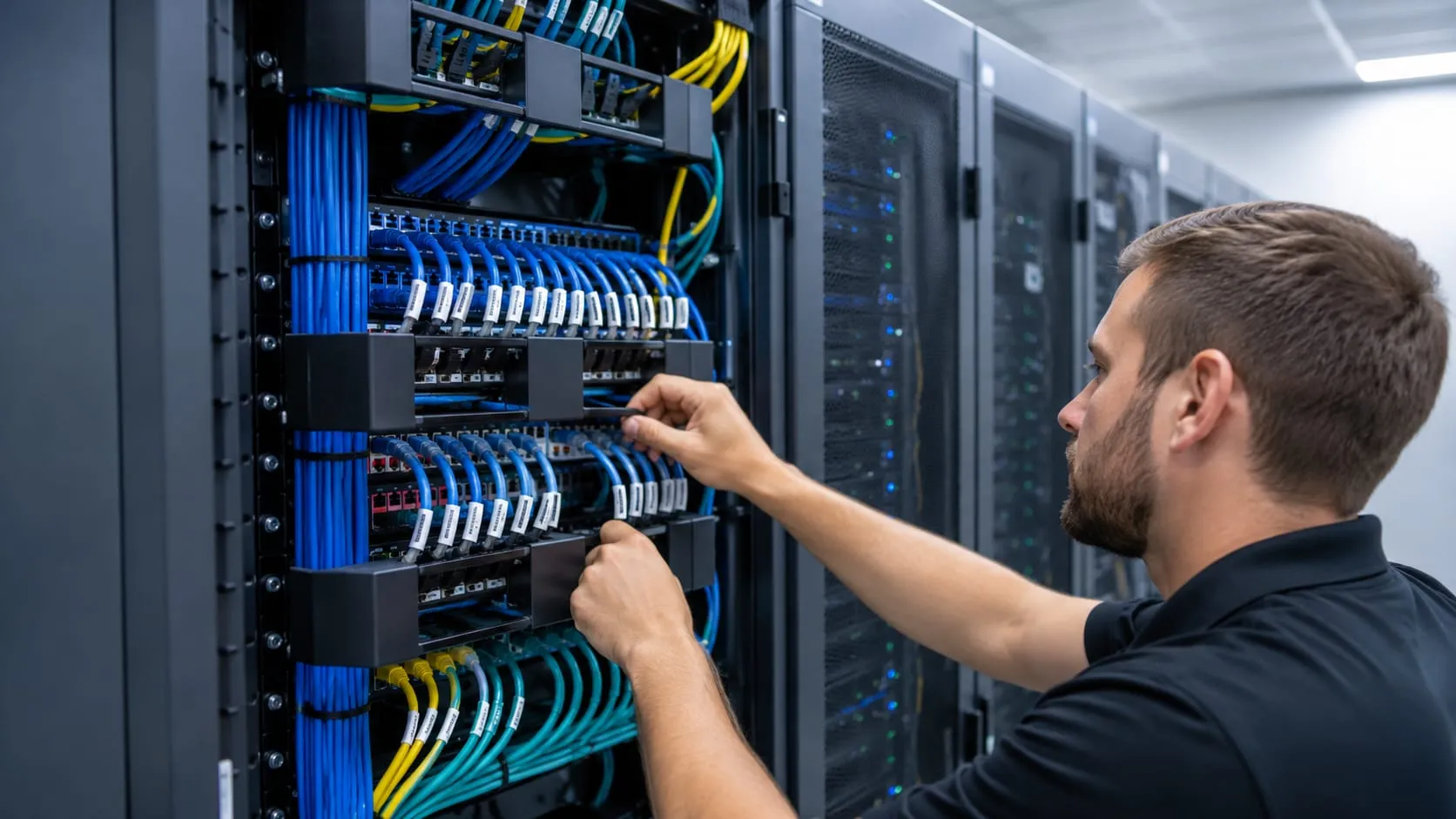 Structured cabling contractors - network wiring installation
