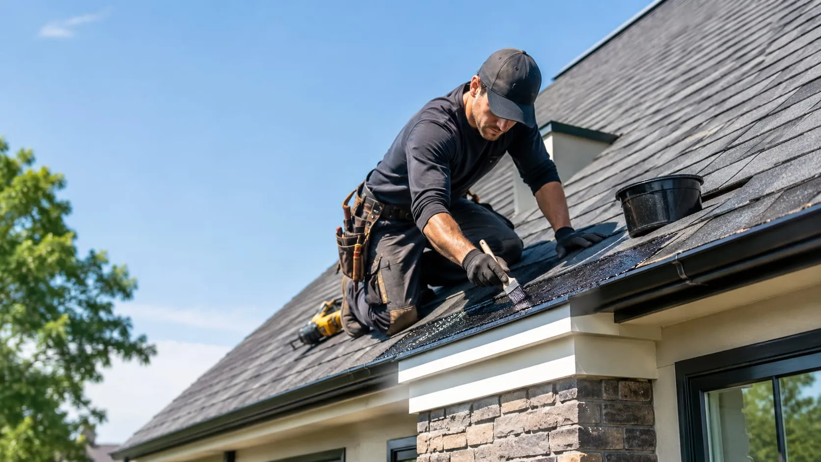Roof repair near me - leak detection and waterproofing